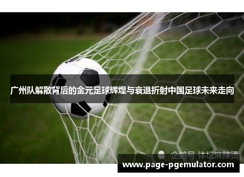 广州队解散背后的金元足球辉煌与衰退折射中国足球未来走向