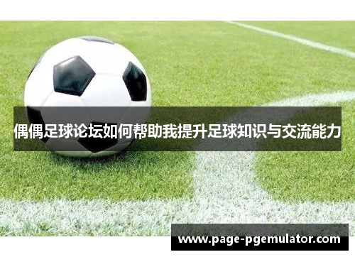 偶偶足球论坛如何帮助我提升足球知识与交流能力