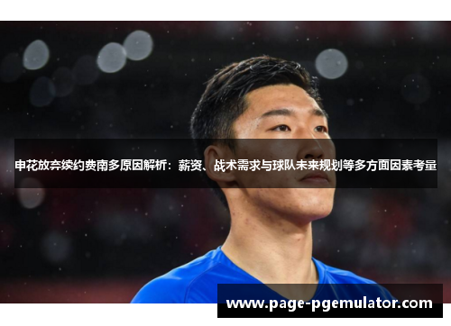 申花放弃续约费南多原因解析：薪资、战术需求与球队未来规划等多方面因素考量