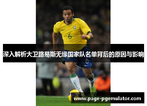 深入解析大卫路易斯无缘国家队名单背后的原因与影响 深入解析大卫路易斯无缘国家队名单背后的原因与影响