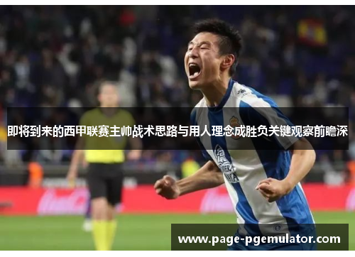 即将到来的西甲联赛主帅战术思路与用人理念成胜负关键观察前瞻深